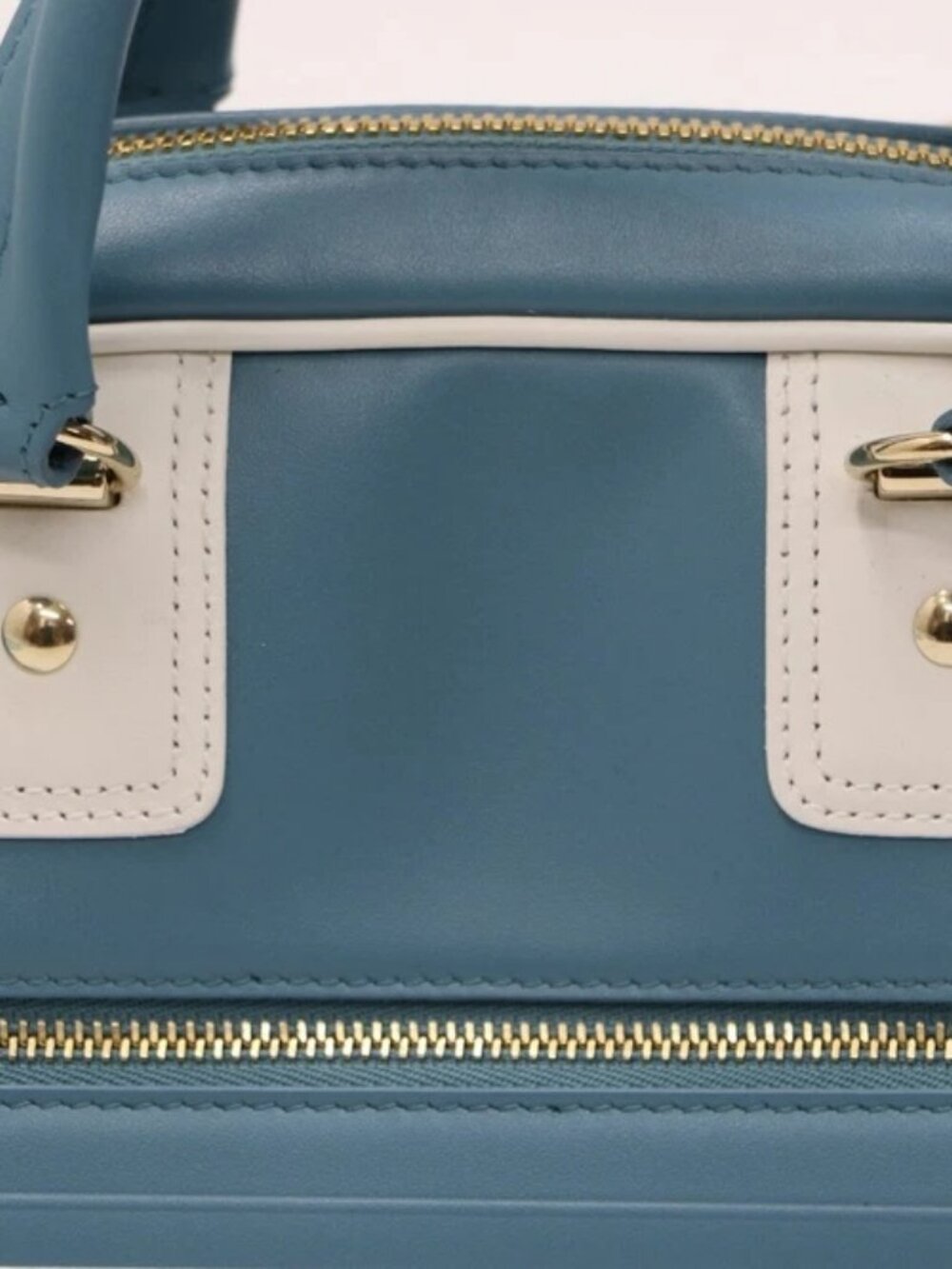 Christian Dior Calfskin Small Dior Vibe Bowling Bag - Turquoise - Picture 3 of 14